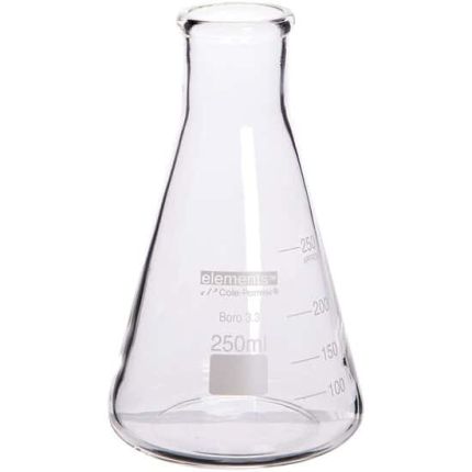 Cole-Parmer元素锥形烧瓶、玻璃、250毫升,12 / pk