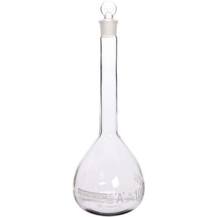 Cole-Parmer元素容量瓶、玻璃、PE塞,1000毫升,1 / pk